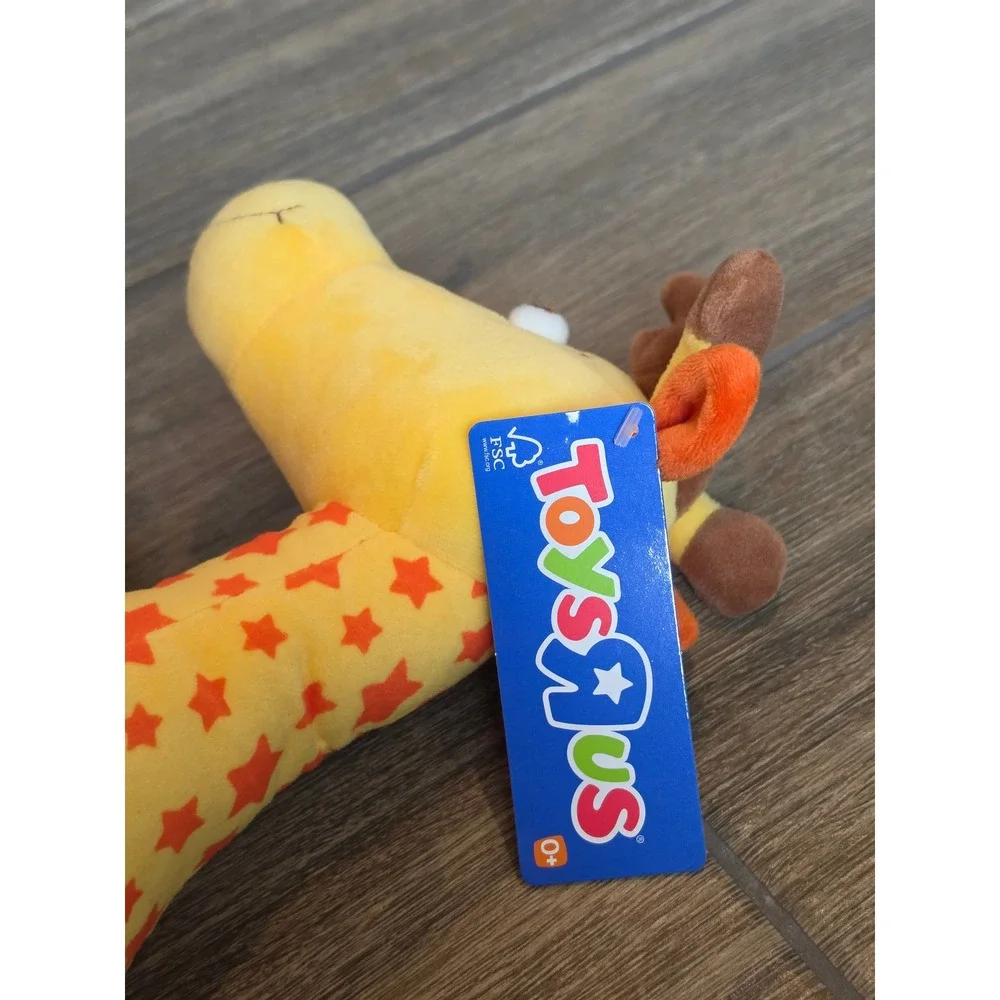 Toys R Us Geoffrey the Giraffe Plush Stuffed Animal Orange Stars Mascot NWT
